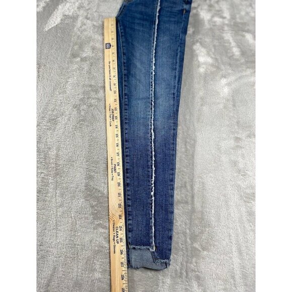 Zara Basic Z1975 Denim Skinny Jeans with Raw Hem Women's Size 6/28 - Picture 12 of 14